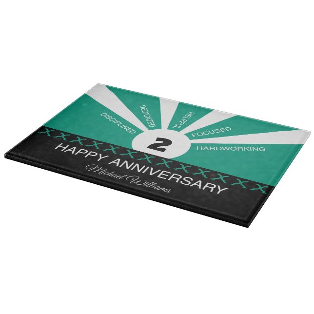 Planche À Découper Nom et année personnalisés, Anniversaire de l'empl (Coin)