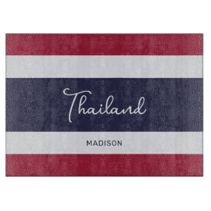 Planche À Découper Nom personnalisé Couleurs Thaïlande