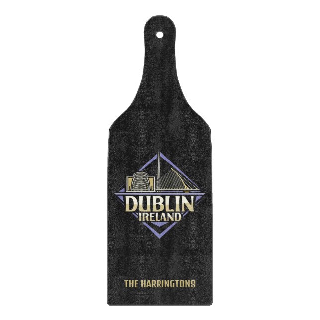 Planche À Découper Nom personnalisé Dublin Irlande (Devant)