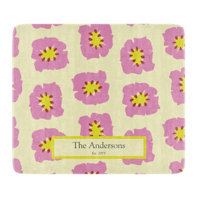 Planche À Découper Nom personnalisé Est Année Cadeau Mariage (Devant)