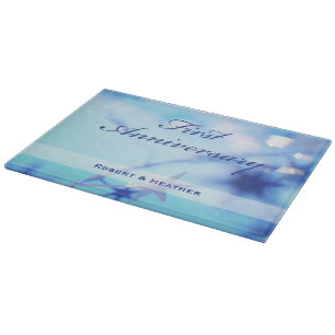 Planche À Découper Nom personnalisé, Étincelle du premier Mariage