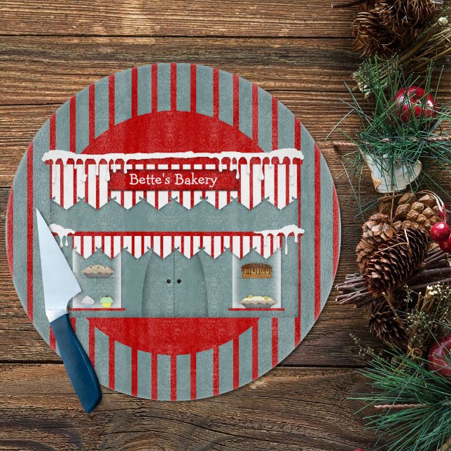 Planche À Découper Nom personnalisé Pays Boulangerie Cercle Coupe Boa (Créateur téléchargé)