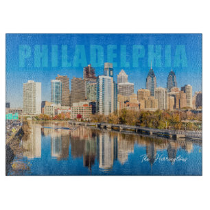 Planche À Découper Nom personnalisé Philadelphia Pennsylvanie