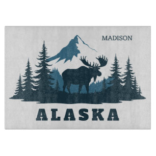 Planche À Découper Nom personnalisé & Texte ALASKA