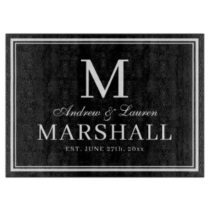 Planche À Découper Noms minimalistes de couples Typographie Mariage C