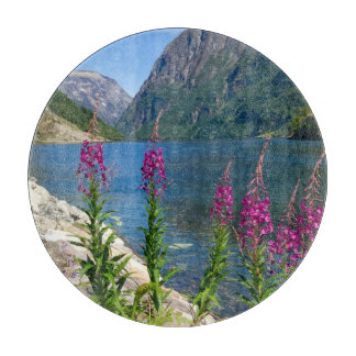 Planche À Découper Norvège Gudvangen Village Plan de coupe