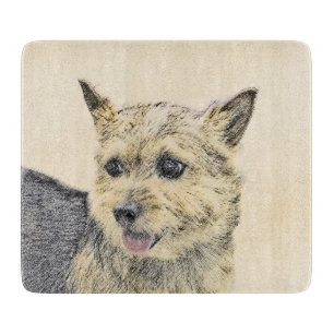 Planche À Découper Norwich Terrier Peinture - Cute Original Chien Art