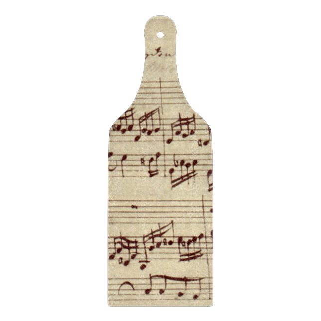 Planche À Découper Notes de musique ancienne - Feuille de musique Bac (Devant)