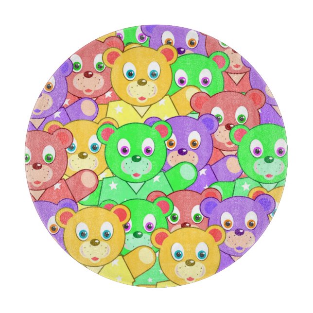 PLANCHE À DÉCOUPER NOUNOURS COLORÉS (Devant)