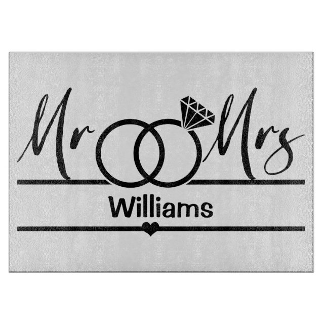 Planche À Découper Nouveau marié, Cadeau Mariage, Chauffage domestiqu (Devant)