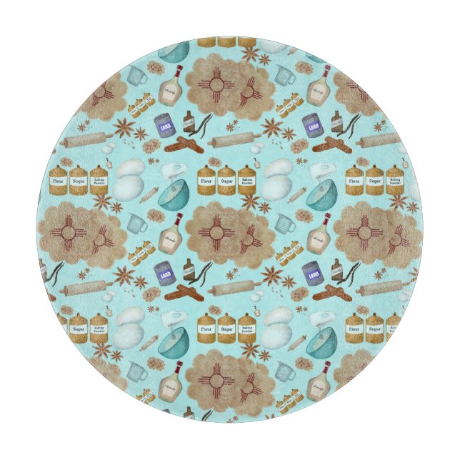 Planche À Découper Nouveau-Mexique Biscochito Cookies Zia Sun (Devant)