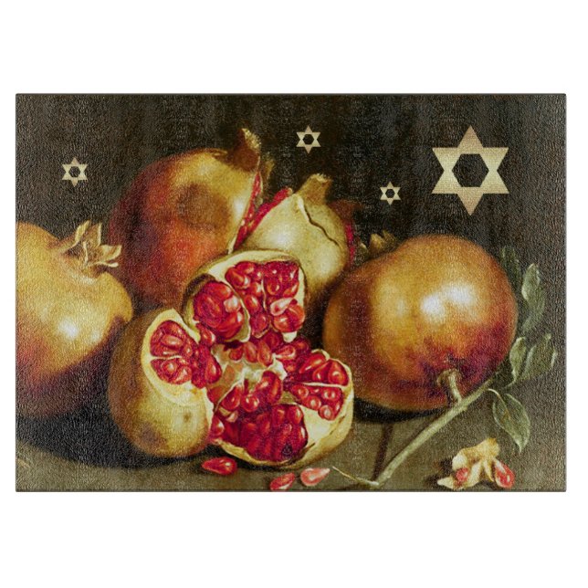Planche À Découper Nouvel An juif | Conseil de Rosh Hashanah Challah (Devant)