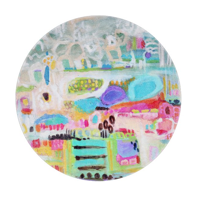 Planche À Découper Nuages Abstraits (Devant)