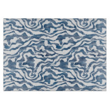 Nuages abstraits en bleu et blanc