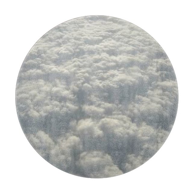 PLANCHE À DÉCOUPER NUAGES DE FLUFFE BLANC (Devant)