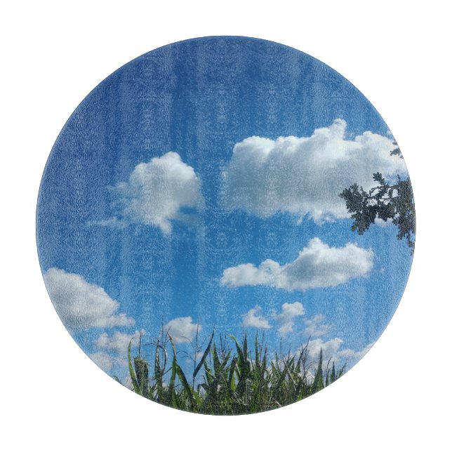 Planche À Découper Nuages Et Ciel Bleu (Devant)