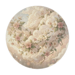 Planche À Découper Nuages Floraux Rêveurs Cerisier en Fleur