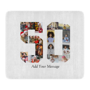 Planche À Découper Numéro 50 Collage photo