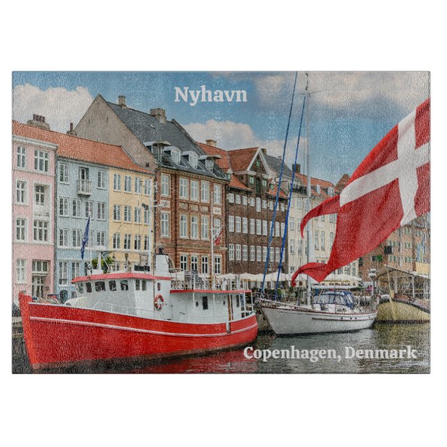 Planche À Découper Nyhavn Copenhagen Danemark (Devant)