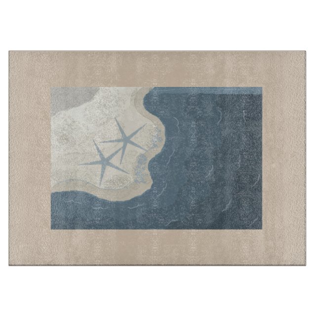 Planche À Découper Océan et étoile de mer (Devant)