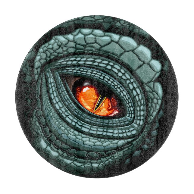 Planche À Découper Œil de prédateur reptile primitif (Devant)