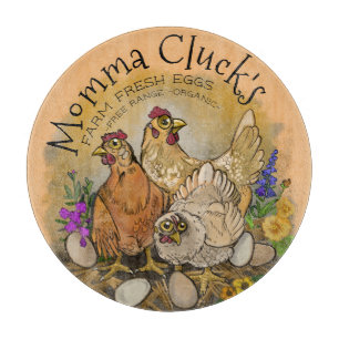 Planche À Découper Oeufs frais de la ferme de Momma Cluck