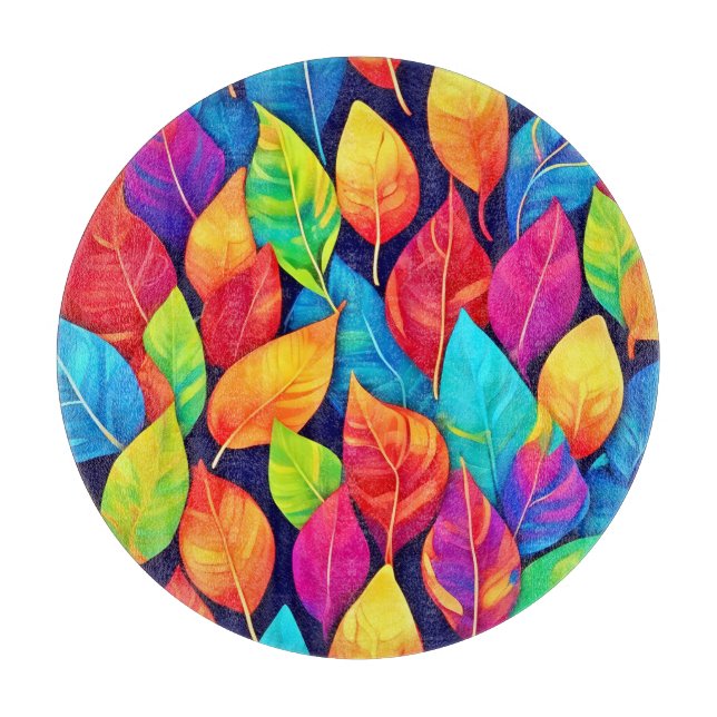 Planche À Découper Œuvre d'art Bright Leaf (Devant)