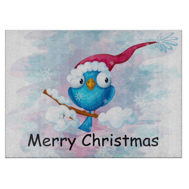 Planche À Découper Oiseau de Noël (Devant)