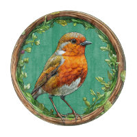 Oiseau encadré par des fleurs vibrantes