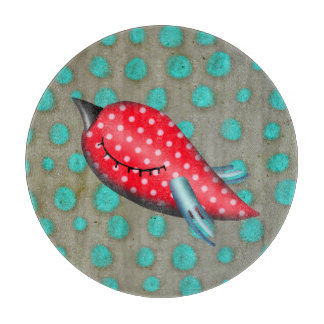 Planche À Découper Oiseau rouge