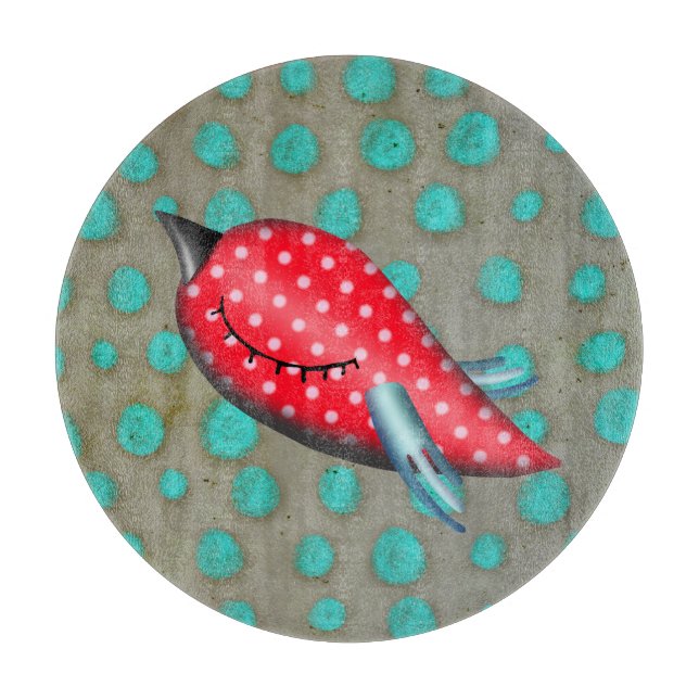 Planche À Découper Oiseau rouge (Devant)