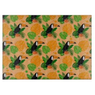 Planche À Découper Oiseau tropical Toucan Motif sans couture
