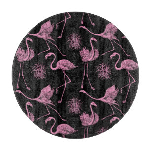 Planche À Découper Oiseaux Abstraits : Motif de mode monochrome