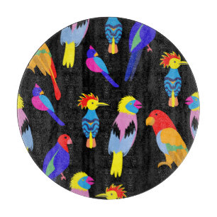 Planche À Découper Oiseaux exotiques Paradis Toucan Motif