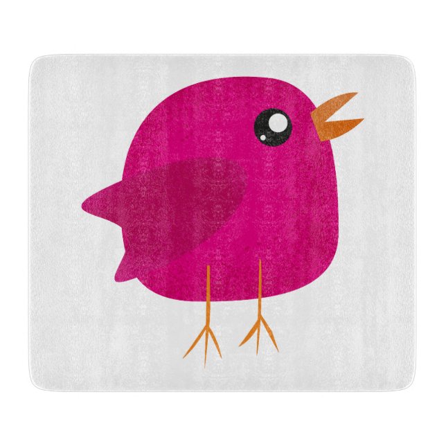 Planche À Découper Oiseaux mignons pour enfants  (Devant)