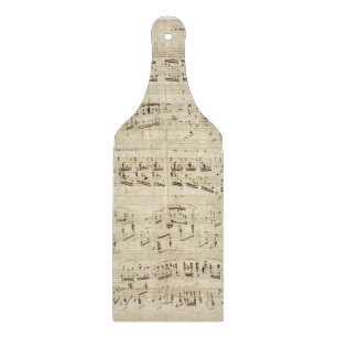 Planche À Découper Old Music Notes - Chopin Music Sheet