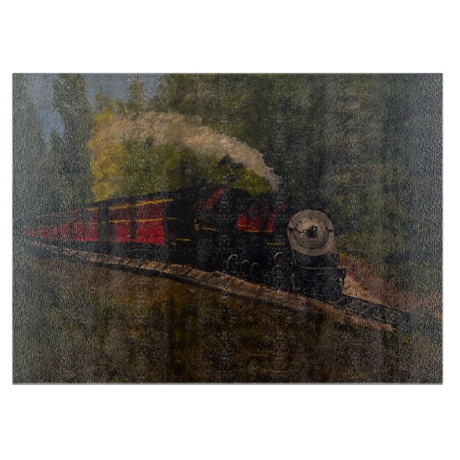 Planche À Découper Old Steam Engine, Original par Gary Poling (Devant)