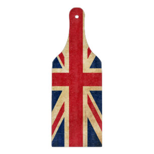 Planche À Découper Old Vintage Grunge United Kingdom Flag Union