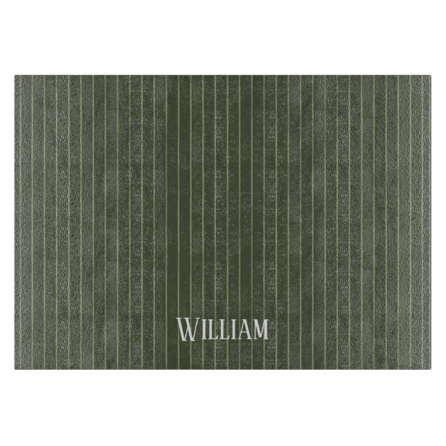 Planche À Découper Olive Pinstripes (Devant)