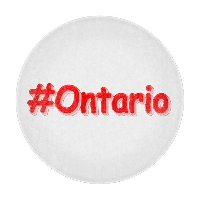 Planche À Découper "#Ontario" Joli design. Commandez dès maintenant  (Devant)