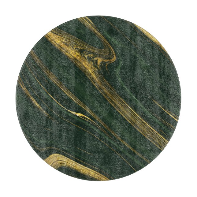 Planche À Découper Onyx Vert Luxueux : Marbre D'Or. (Devant)
