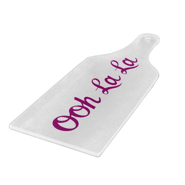 Planche À Découper Ooh La La Script Magenta (Coin)