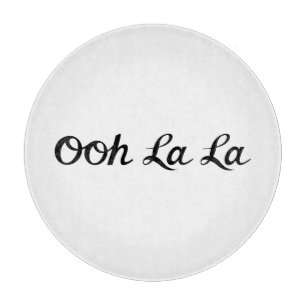 Planche À Découper Ooh La La Script Noir