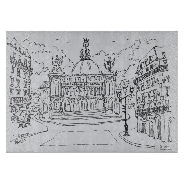 Planche À Découper Opéra Garnier| Paris, France (Devant)