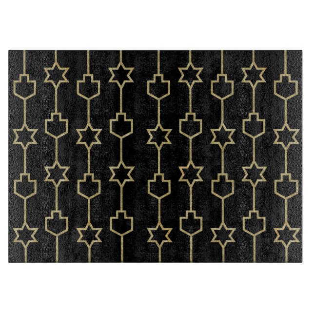 Planche À Découper Or de Hanukkah (Devant)