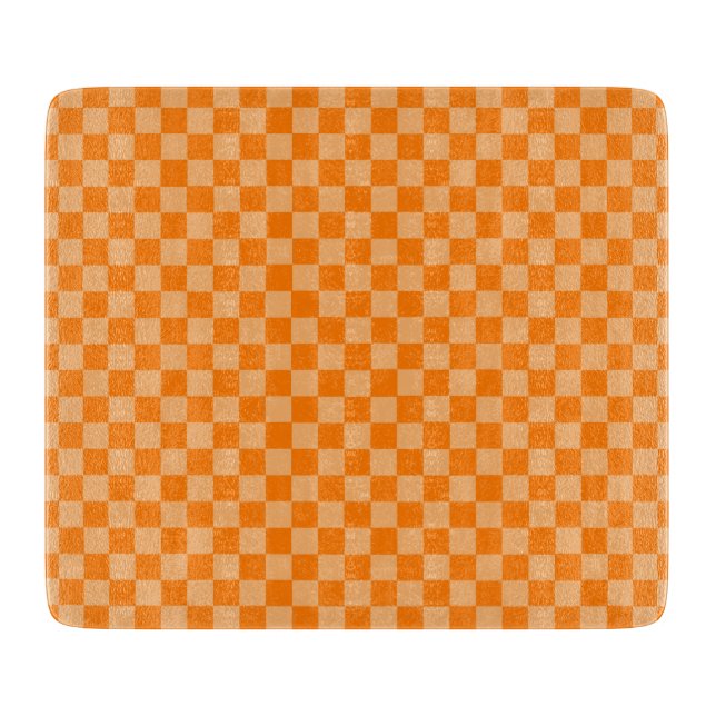 Planche À Découper Orange Combination Checkerboard par Shirley Taylor (Devant)