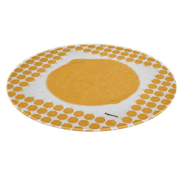 Planche À Découper Oranges polkadotées (Coin)