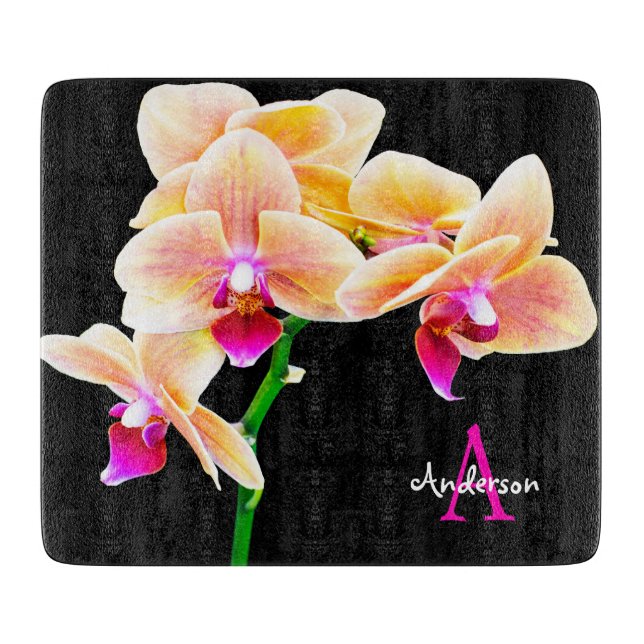 Planche À Découper Orchidée violette  (Devant)