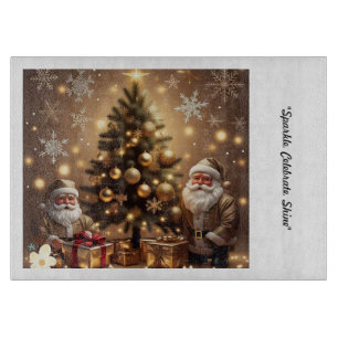 Planche À Découper "Ornement de Noël d'or"