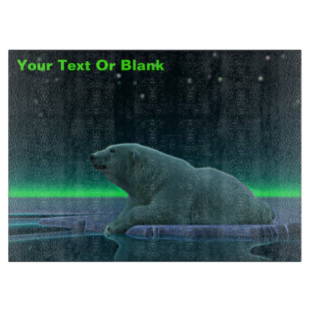 Planche À Découper Ours polaire à bord de glace (Devant)